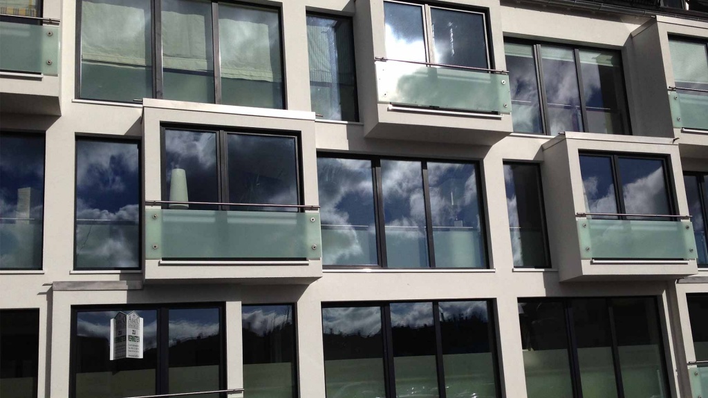 Glasgeländer für französiche Balkone